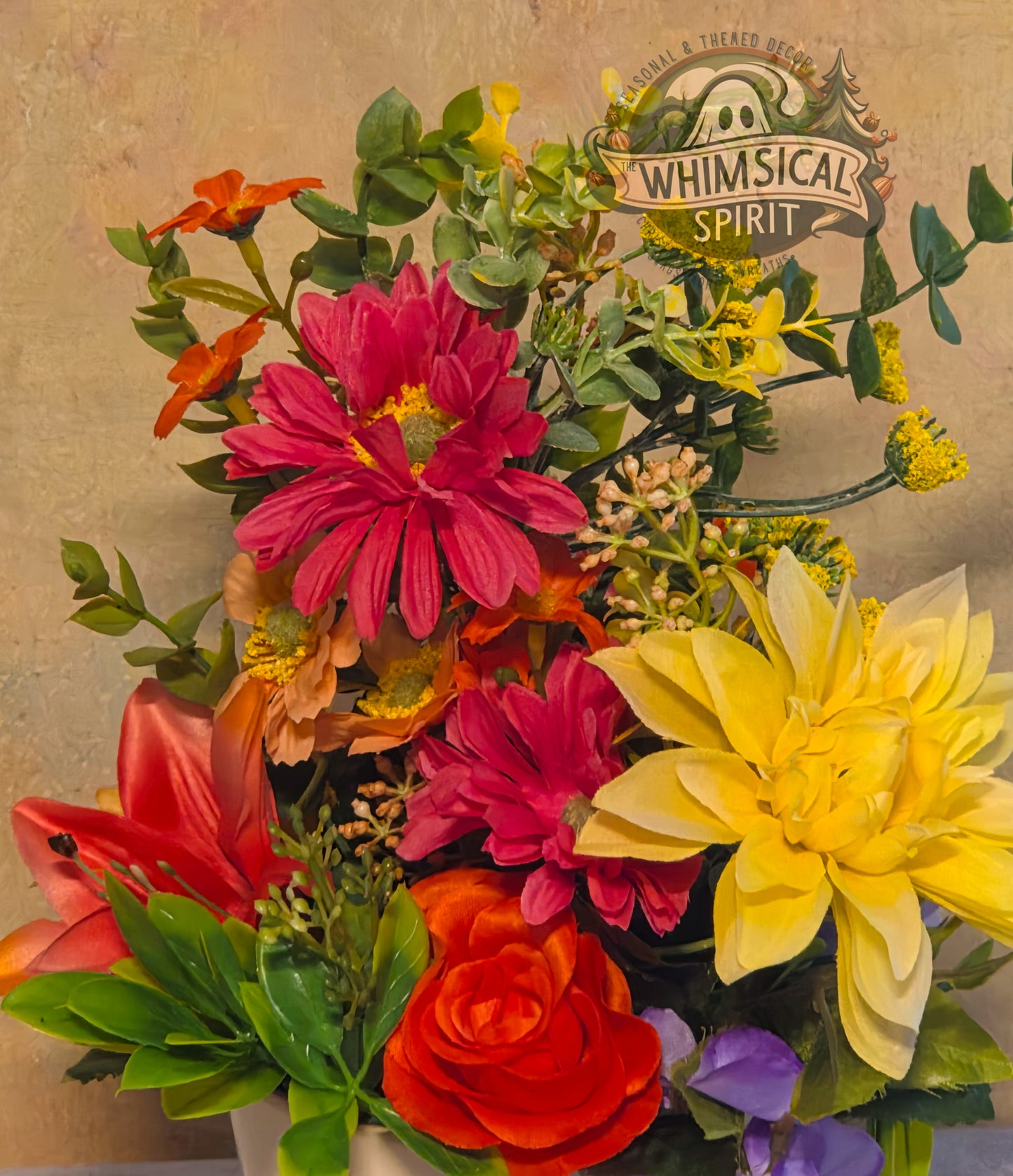 Butterfly Daydream Bloom - Wildflower Blooms Butterfly Spring Centerpiece