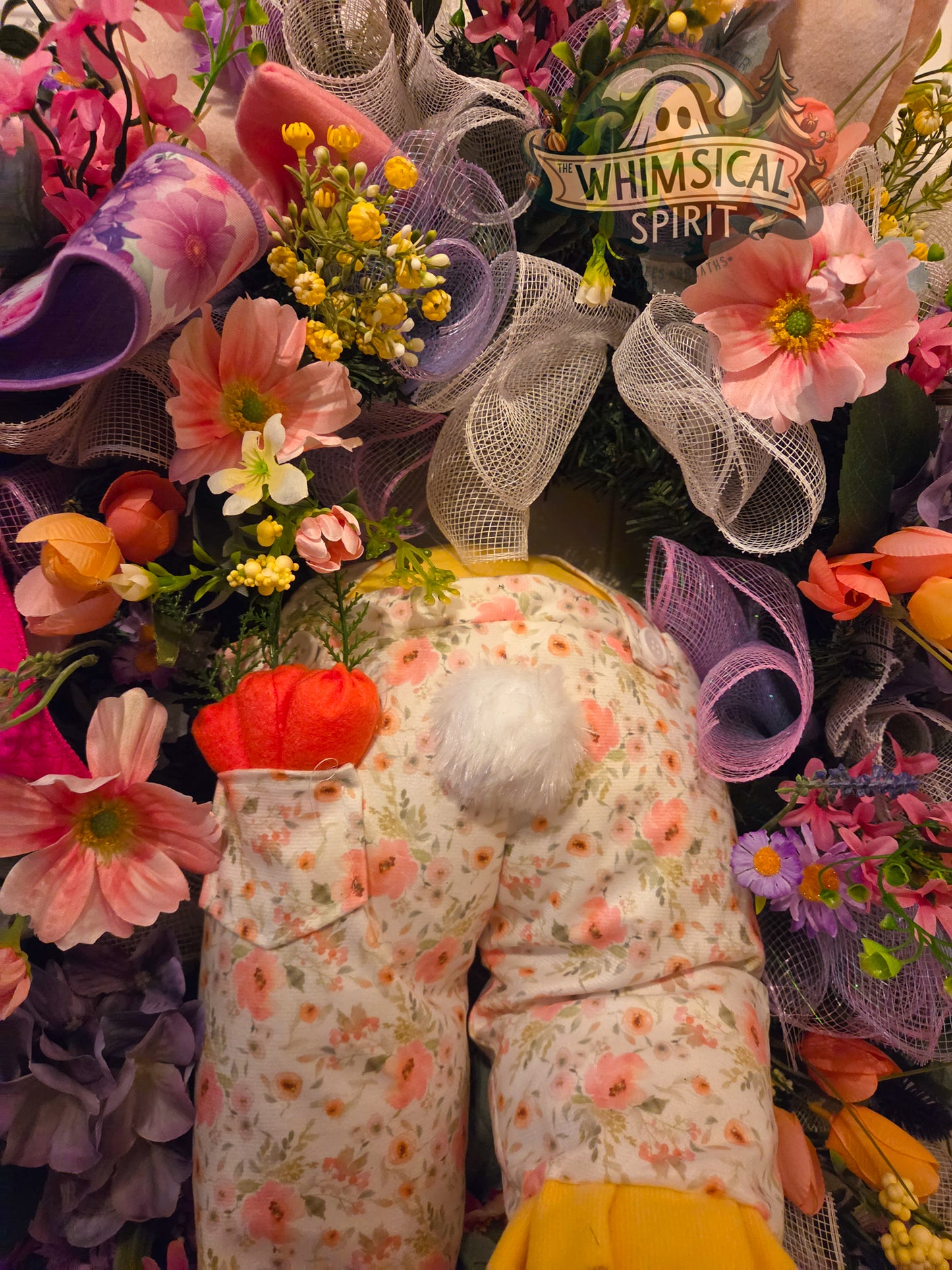 Miss Meadow Hops - Easter Wildflower Front Door Wreath
