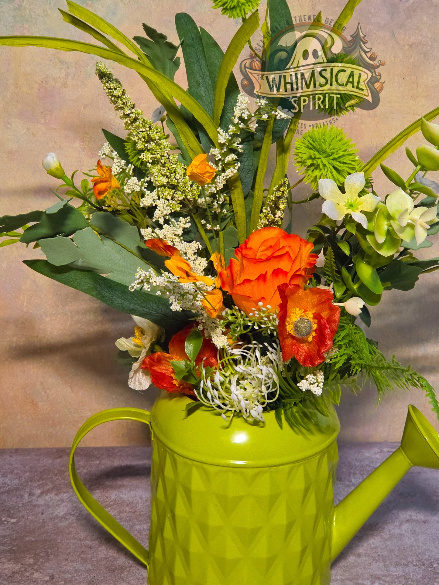 Sprout & Whistle Garden Party - Spring Watering Can Tabletop Centerpiece