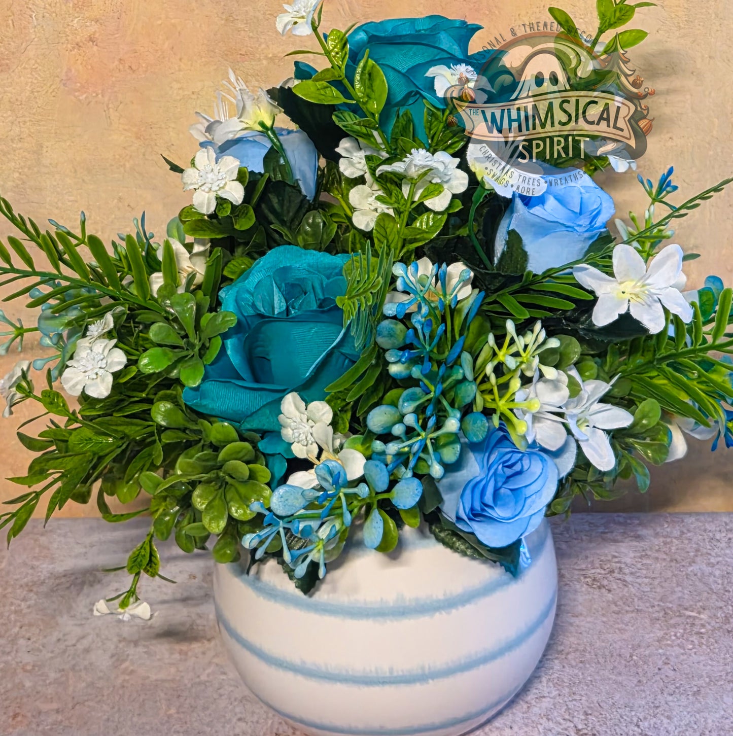 Tidepool Petals - Summer Beach Vibes Ocean Greenery Centerpiece