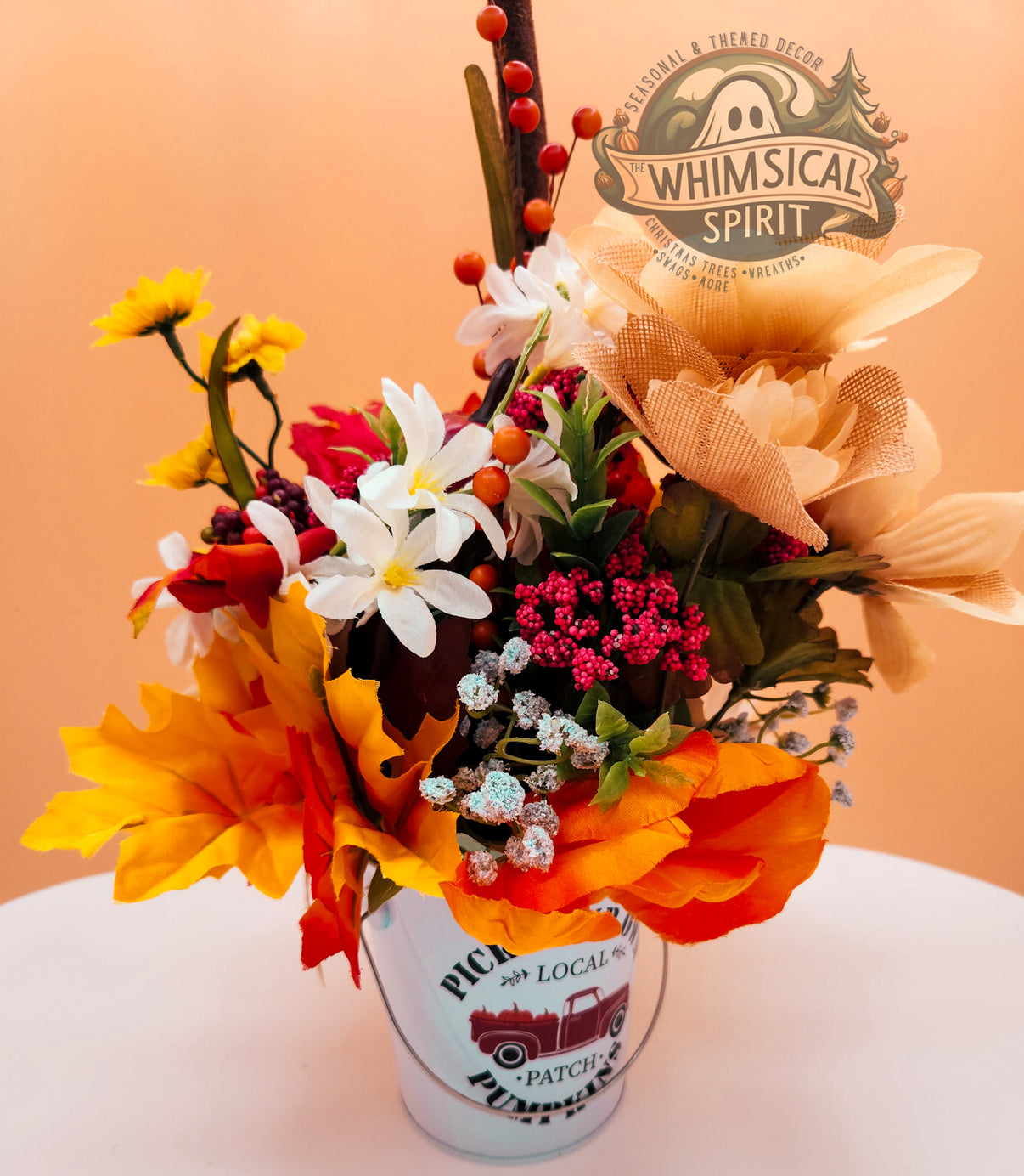 Backroad Bounty - Fall Country Harvest Tabletop Centerpiece The Whimsical Spirit
