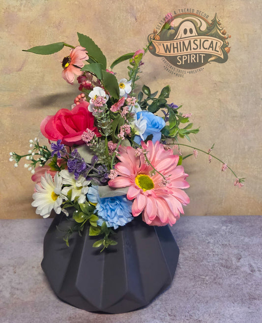 Blush Facet Bloom - Wildflower Blooms Floral Everyday Centerpiece