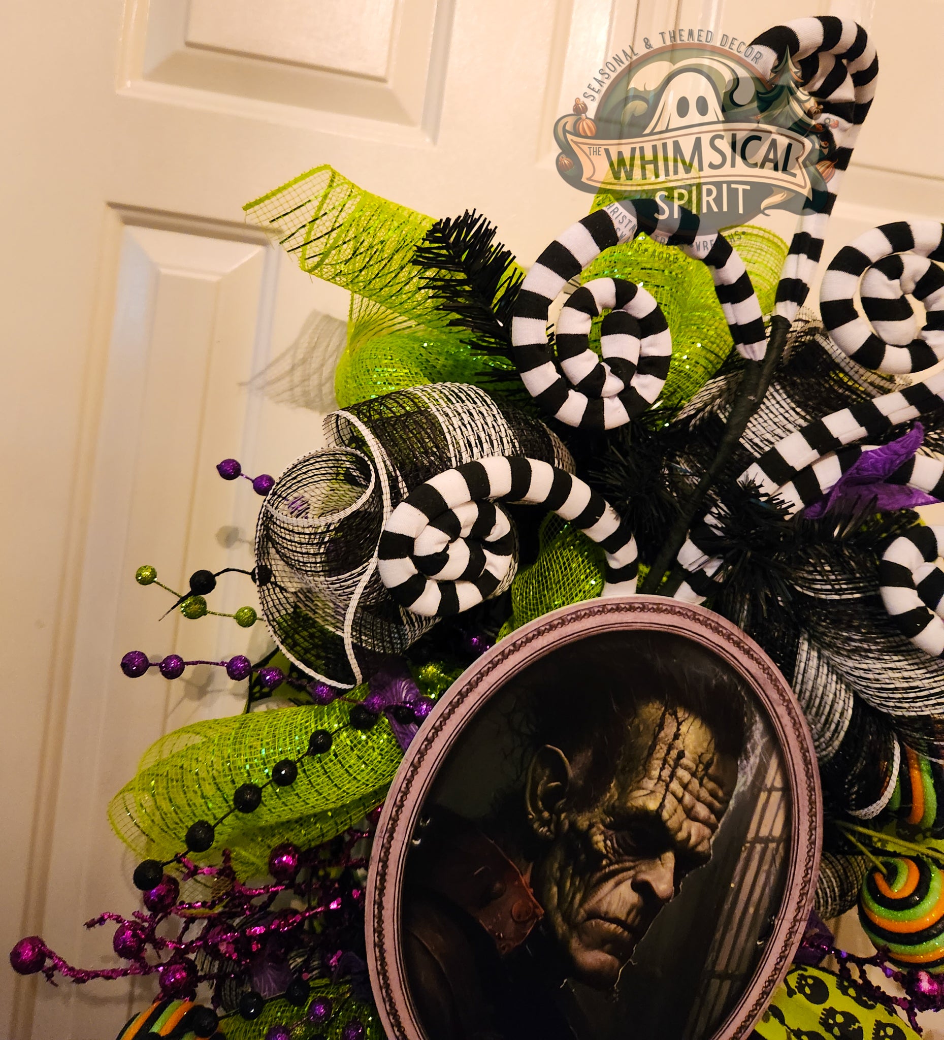 Bolt & Bewitchment - Frankenstein Gothic Halloween Evergreen Swag The Whimsical Spirit
