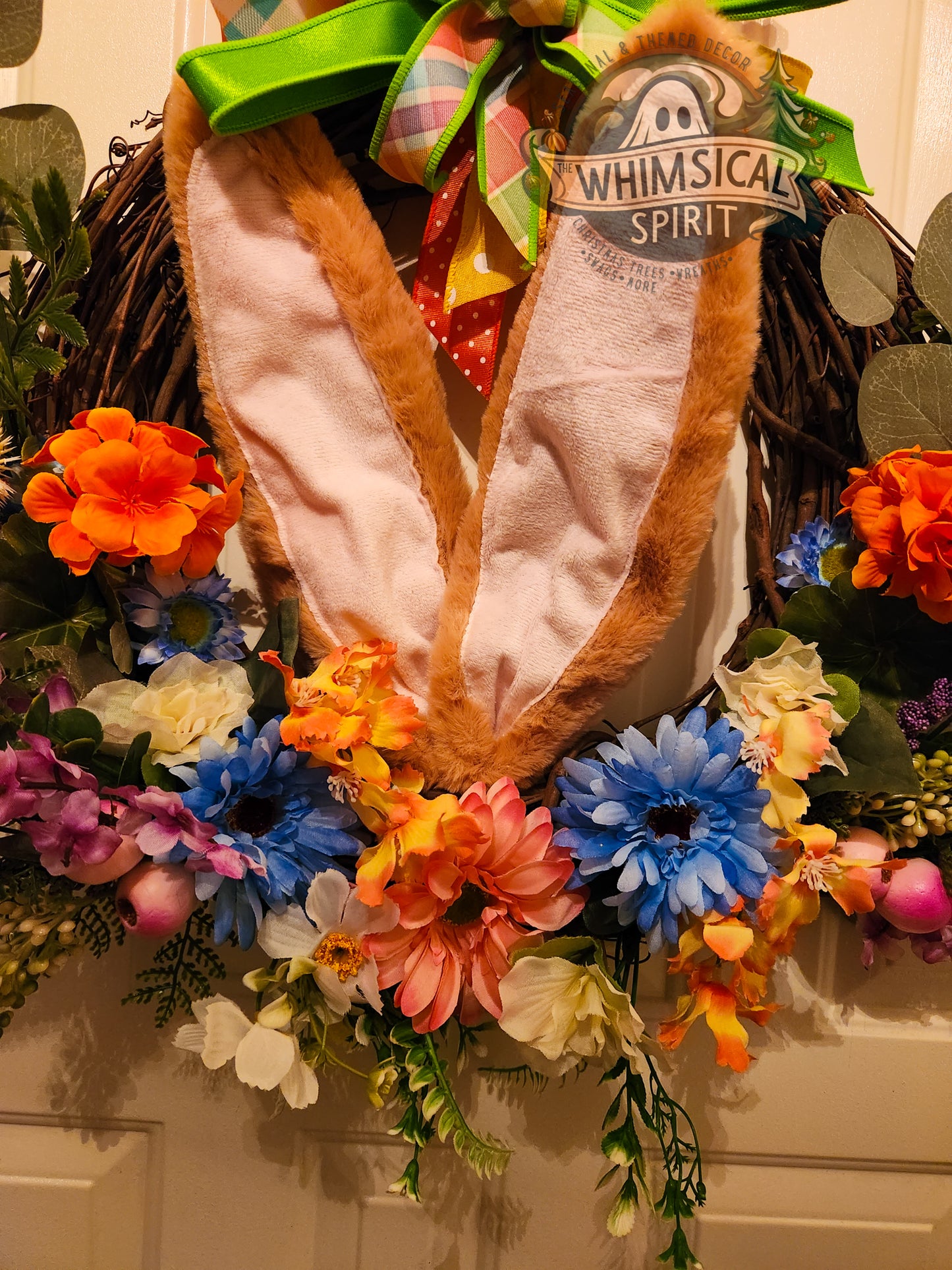 Bunny Blossom Garden Gate - Easter & Spring Grapevine Wreath