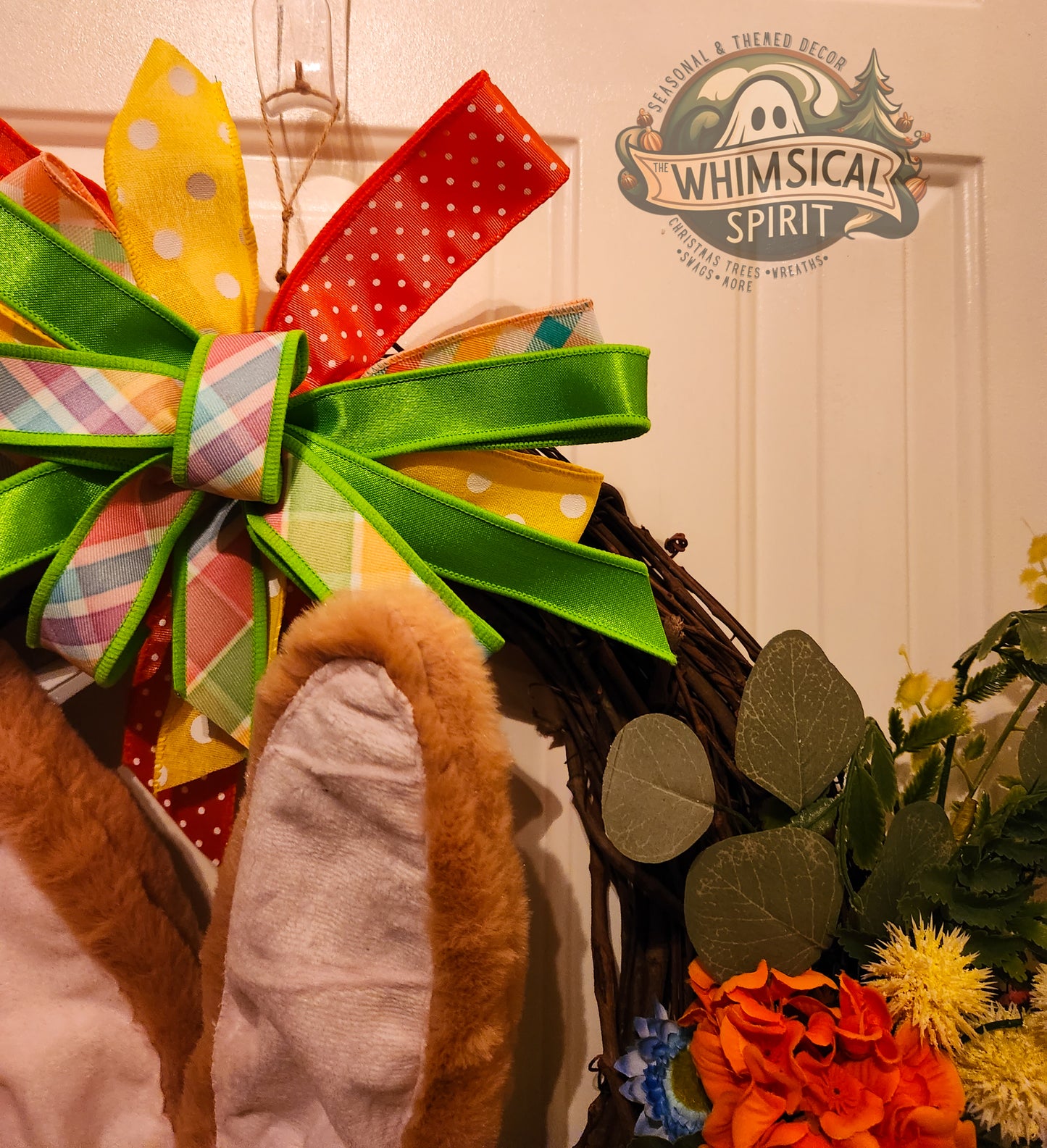 Bunny Blossom Garden Gate - Easter & Spring Grapevine Wreath