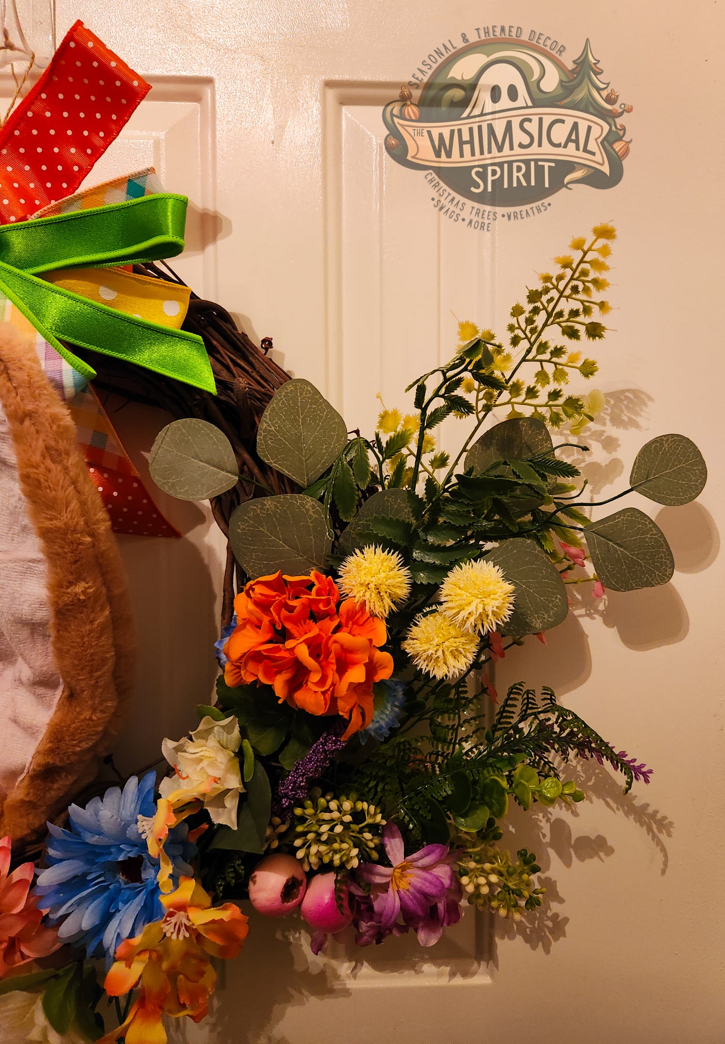 Bunny Blossom Garden Gate - Easter & Spring Grapevine Wreath