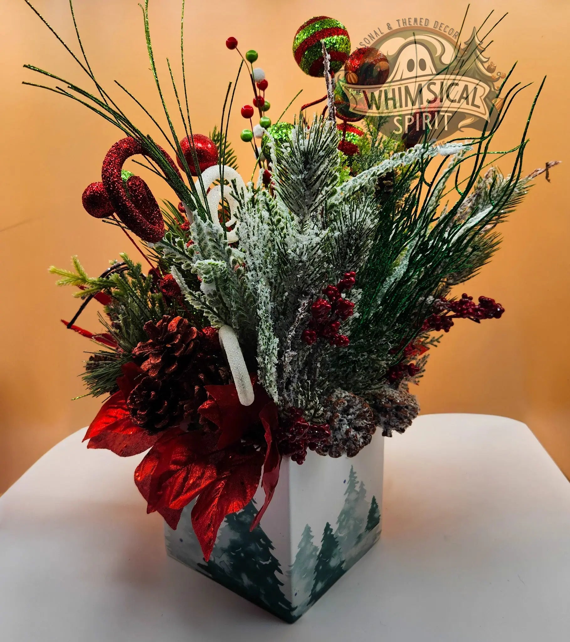 Candy Cane Woodland Cheer The Whimsical Spirit