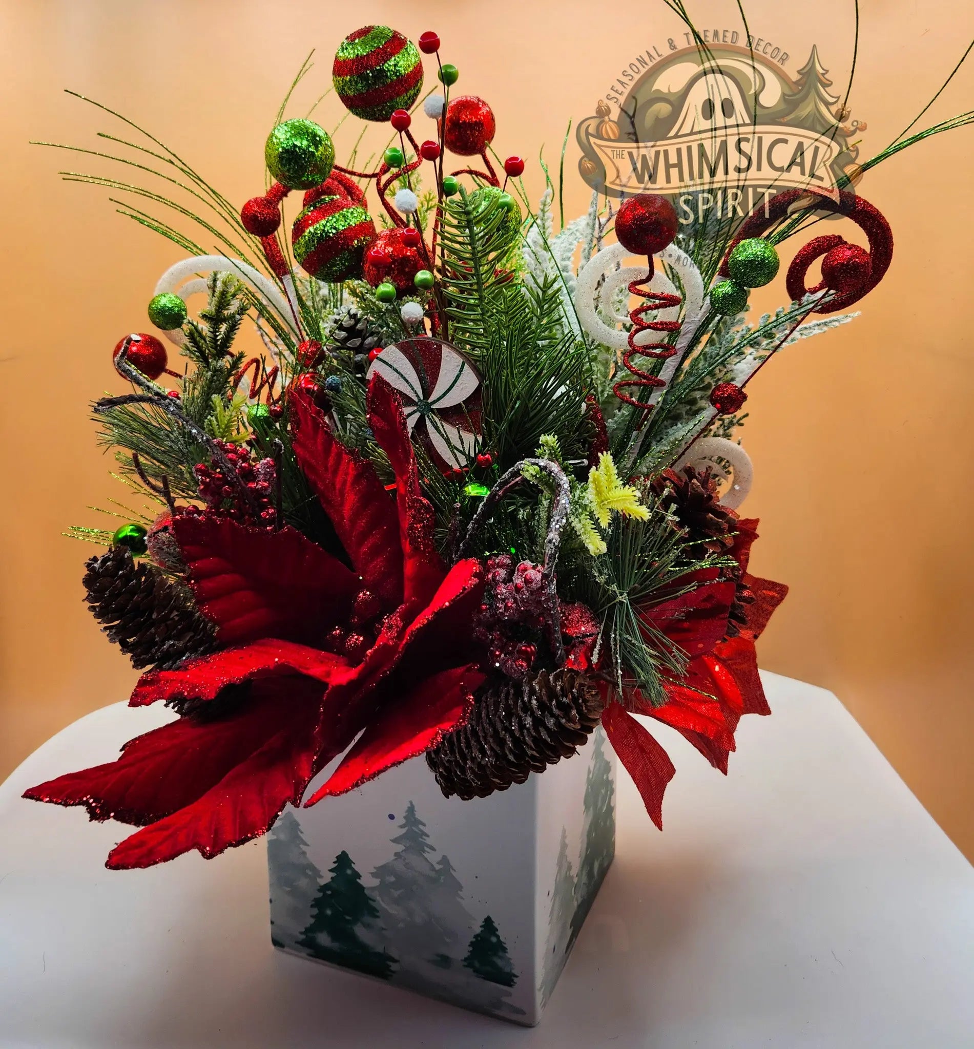 Candy Cane Woodland Cheer The Whimsical Spirit