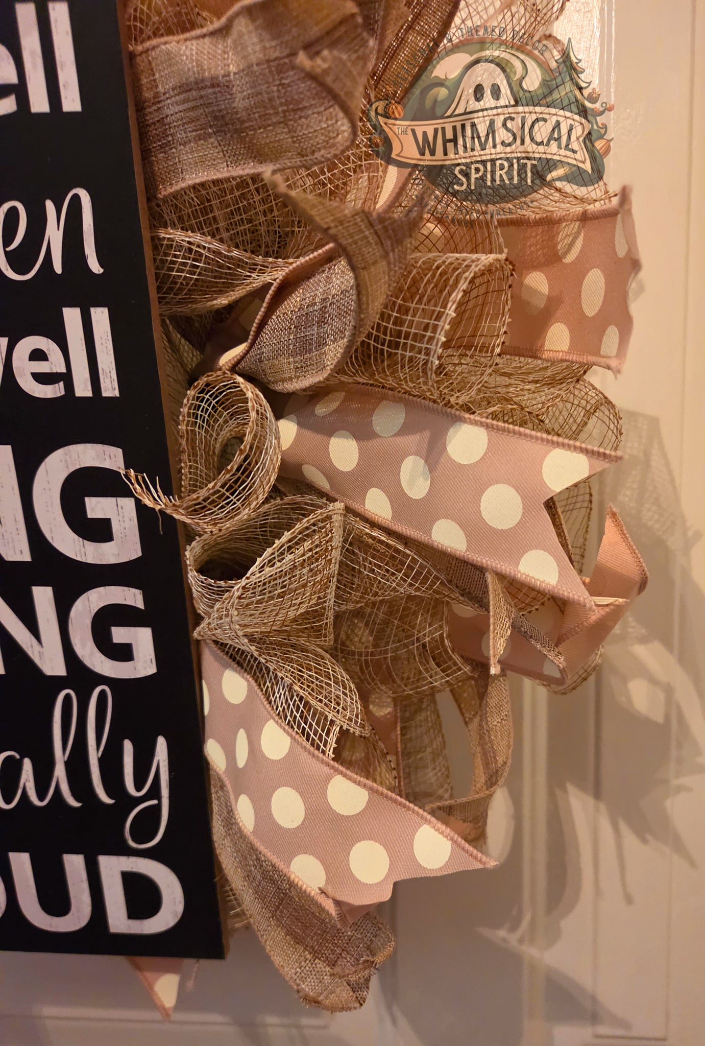 Ding Dong Declaration - Funny Neutral Everyday Welcome Wreath