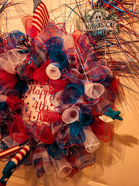 Firecracker Flare - 20" Wreath
