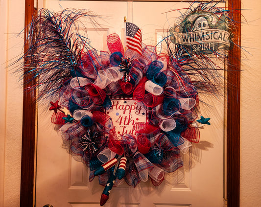 Firecracker Flare - 20" Wreath
