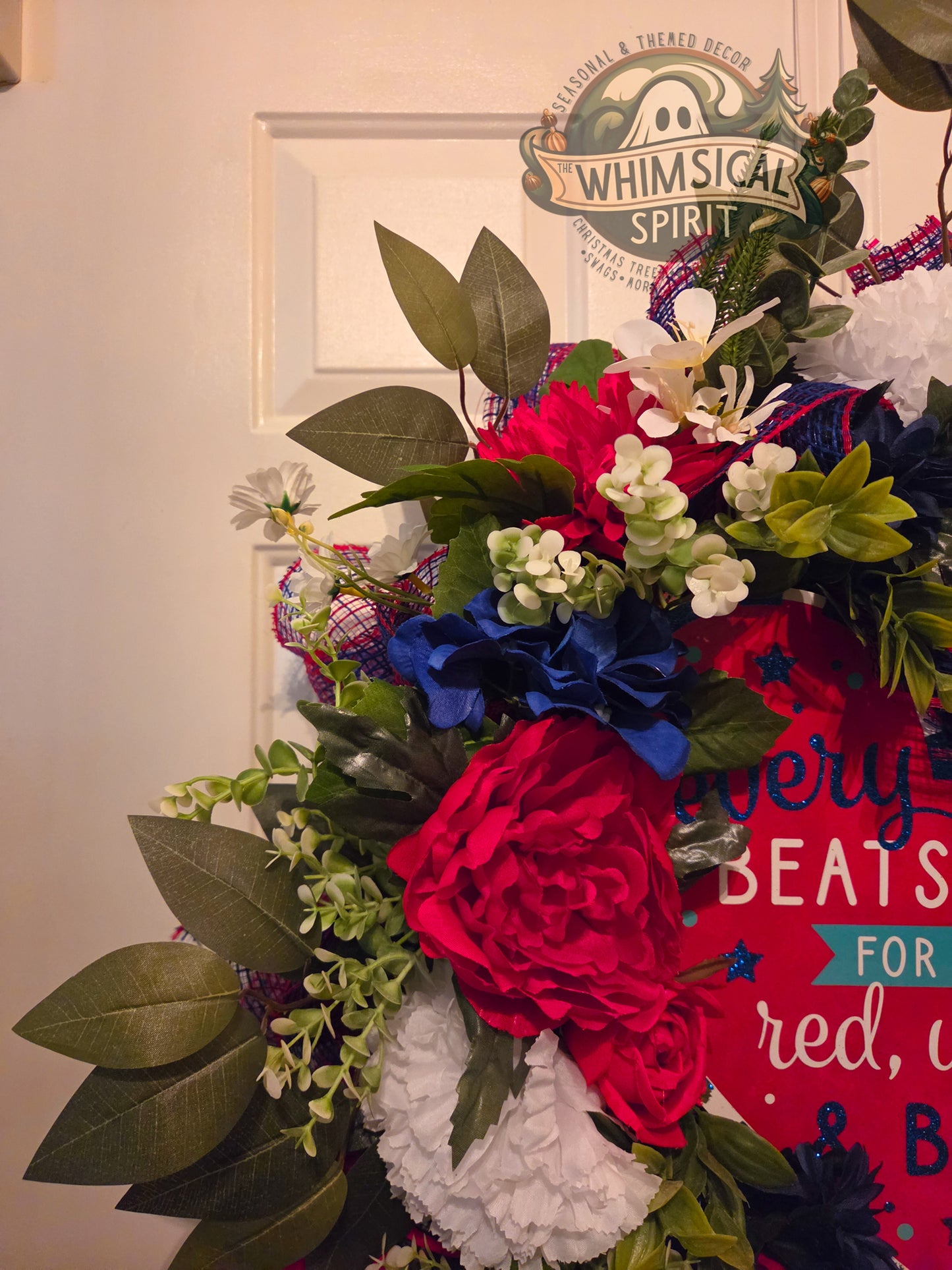 Freedom in Full Bloom - 4th of July America 250 Patriotic Floral Wreath