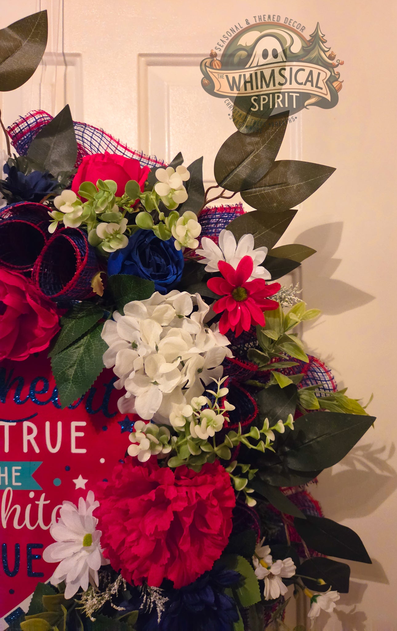 Freedom in Full Bloom - 4th of July America 250 Patriotic Floral Wreath