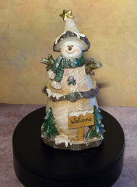Frosted Friends | Christmas Snowman Figurines & Tabletop Decor