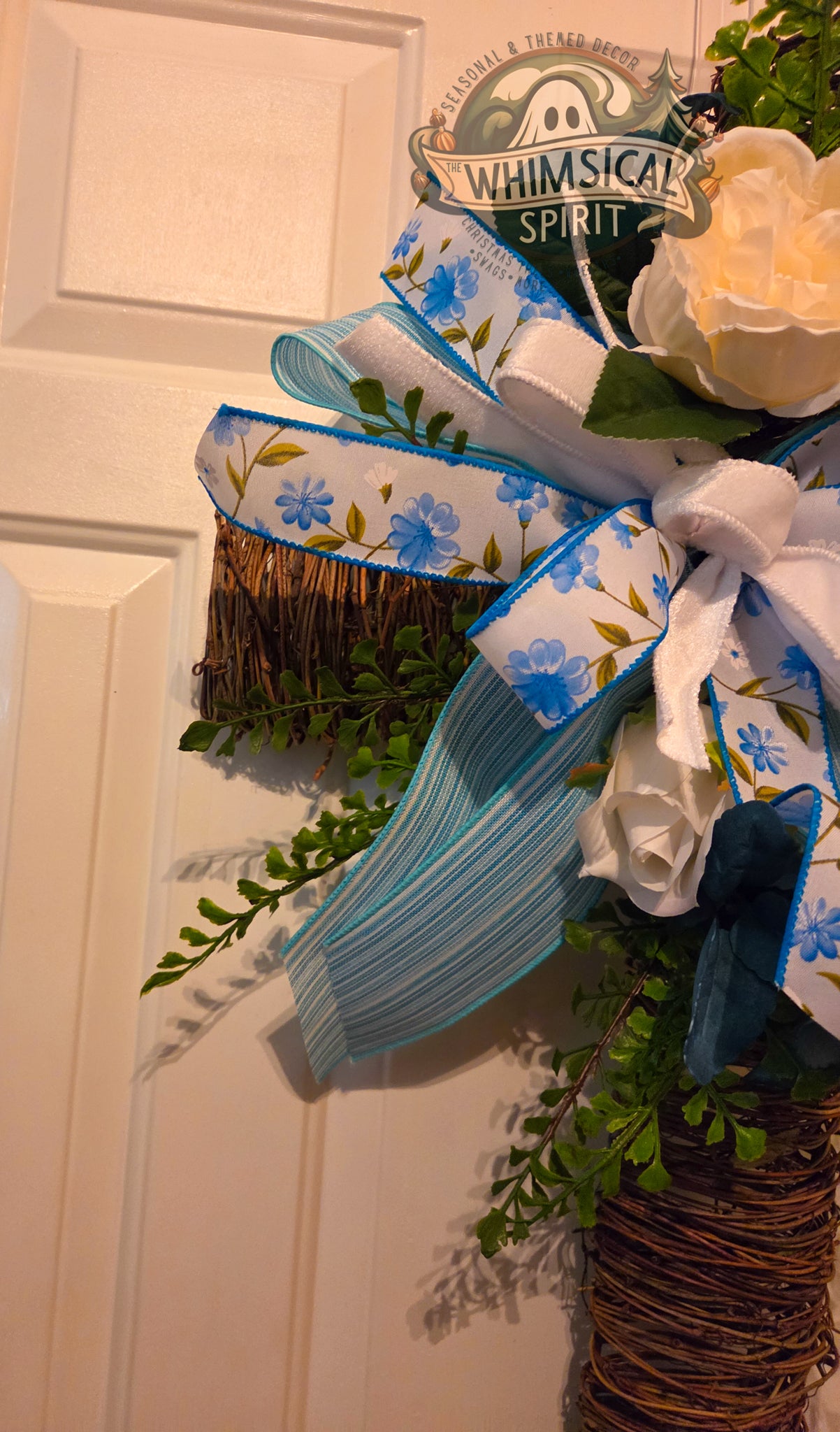 Grace in Bloom Cross - Easter Faith Front Door Wreath