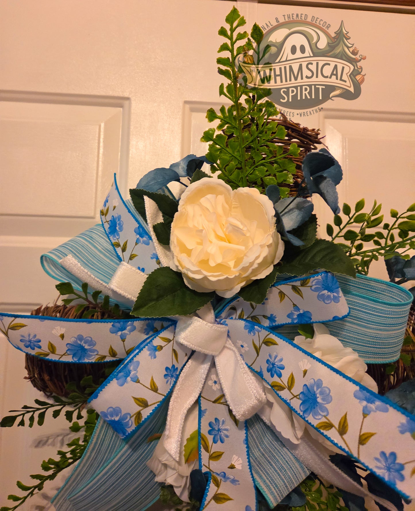 Grace in Bloom Cross - Easter Faith Front Door Wreath