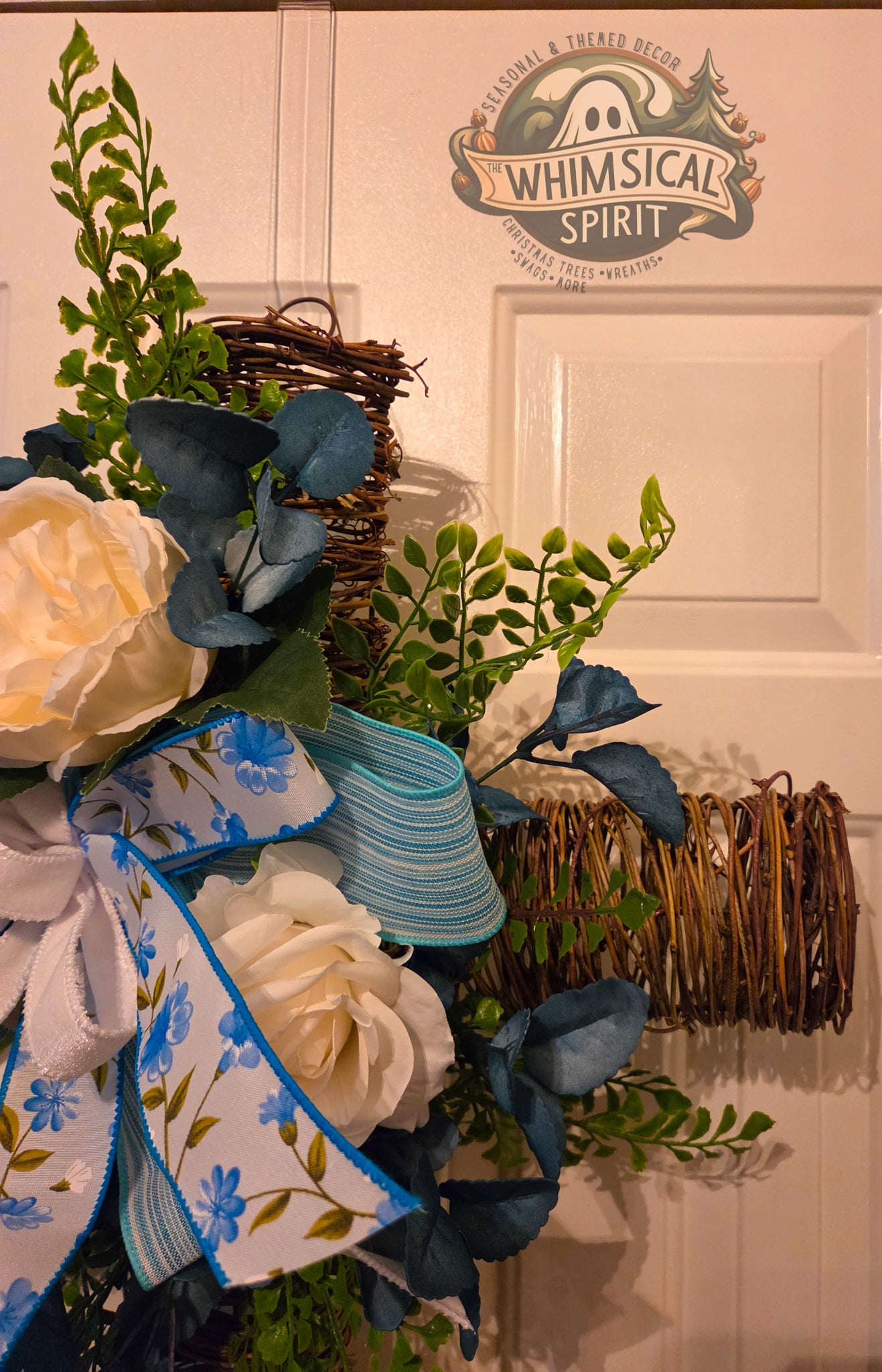 Grace in Bloom Cross - Easter Faith Front Door Wreath