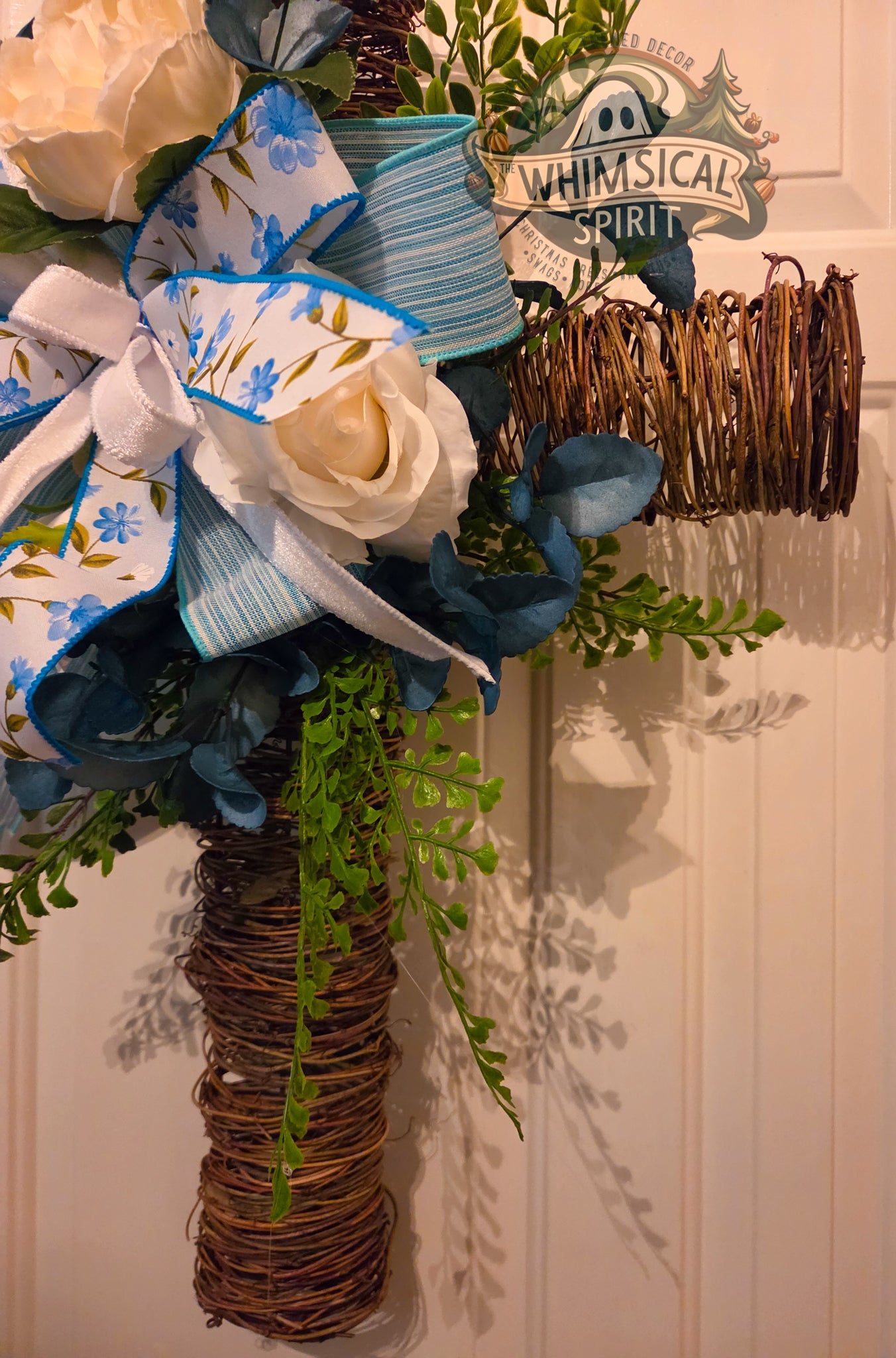 Grace in Bloom Cross - Easter Faith Front Door Wreath