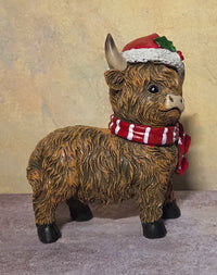 Highland Holiday Herd | Christmas Highland Cow Figurines & Tabletop Decor