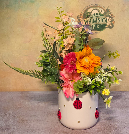 Ladybug Lane Bloom - Wildflower Blooms Ladybug Centerpiece