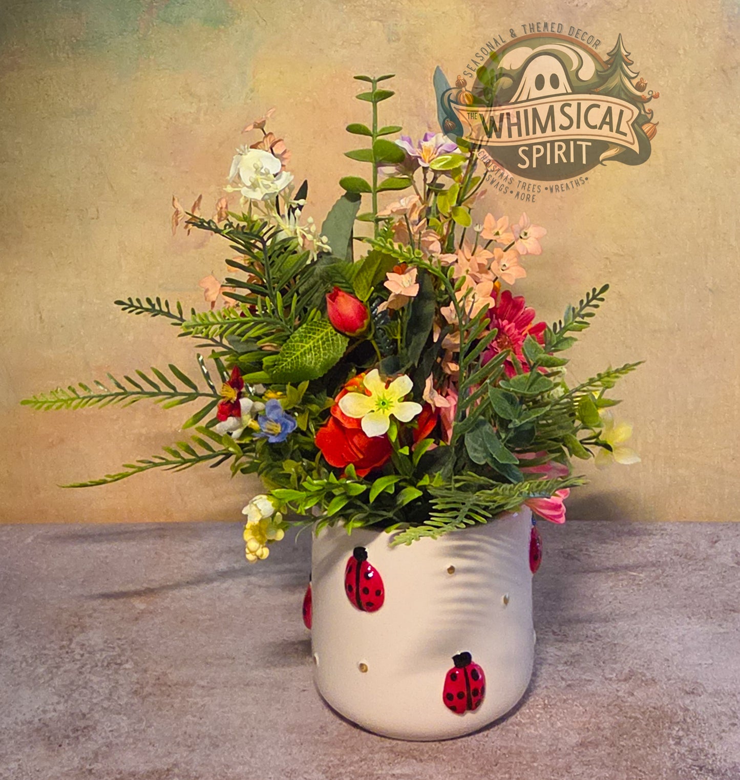 Ladybug Lane Bloom - Wildflower Blooms Ladybug Centerpiece