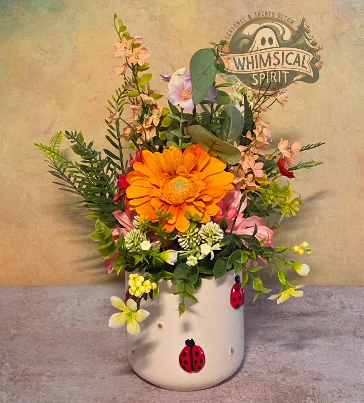 Ladybug Lane Bloom - Wildflower Blooms Ladybug Centerpiece The Whimsical Spirit