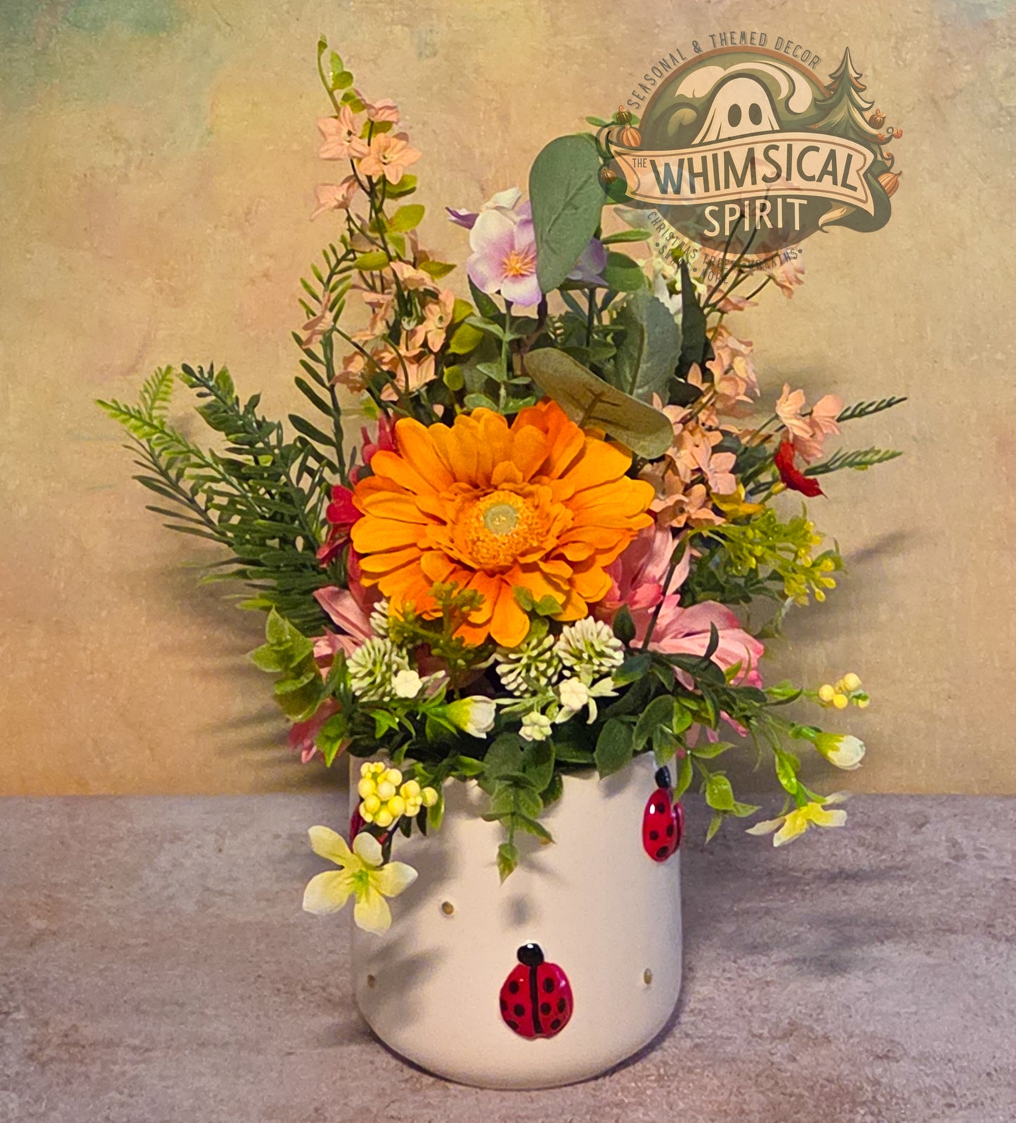Ladybug Lane Bloom - Wildflower Blooms Ladybug Centerpiece