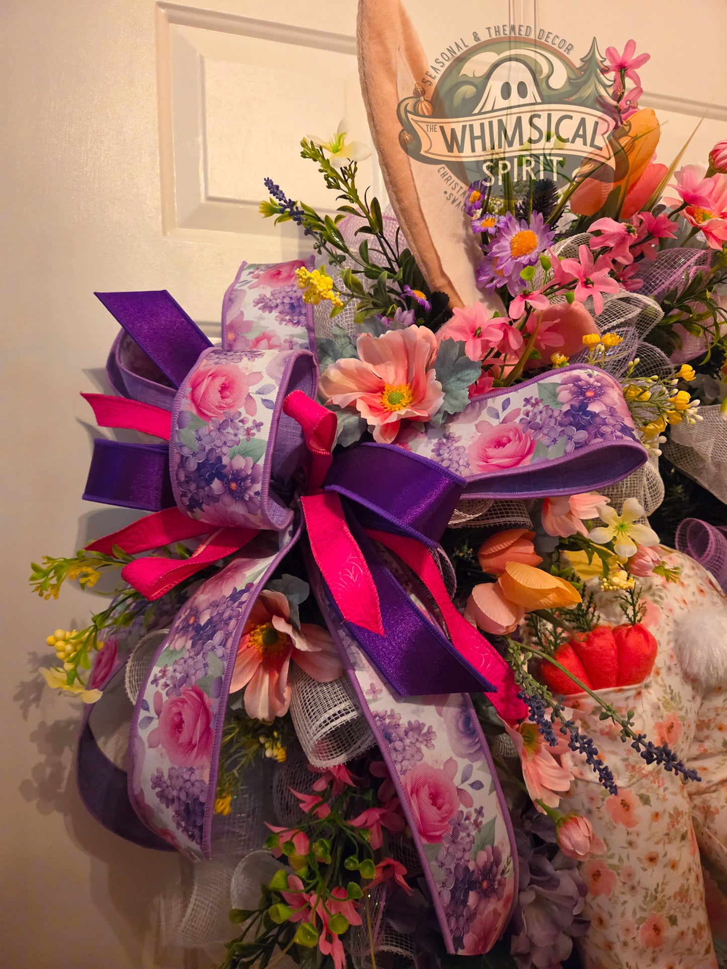 Miss Meadow Hops - Easter Wildflower Front Door Wreath