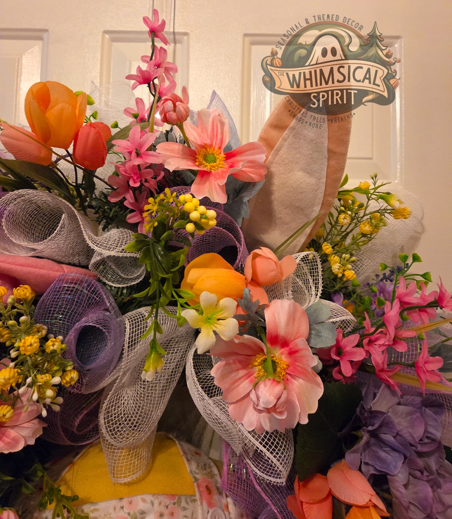 Miss Meadow Hops - Easter Wildflower Front Door Wreath