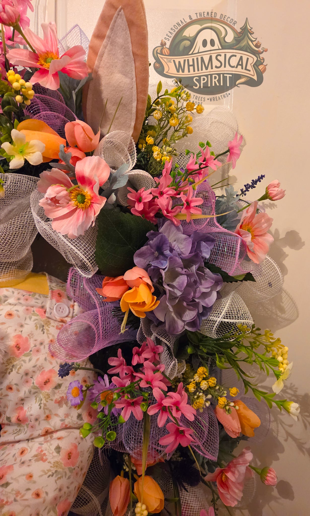 Miss Meadow Hops - Easter Wildflower Front Door Wreath