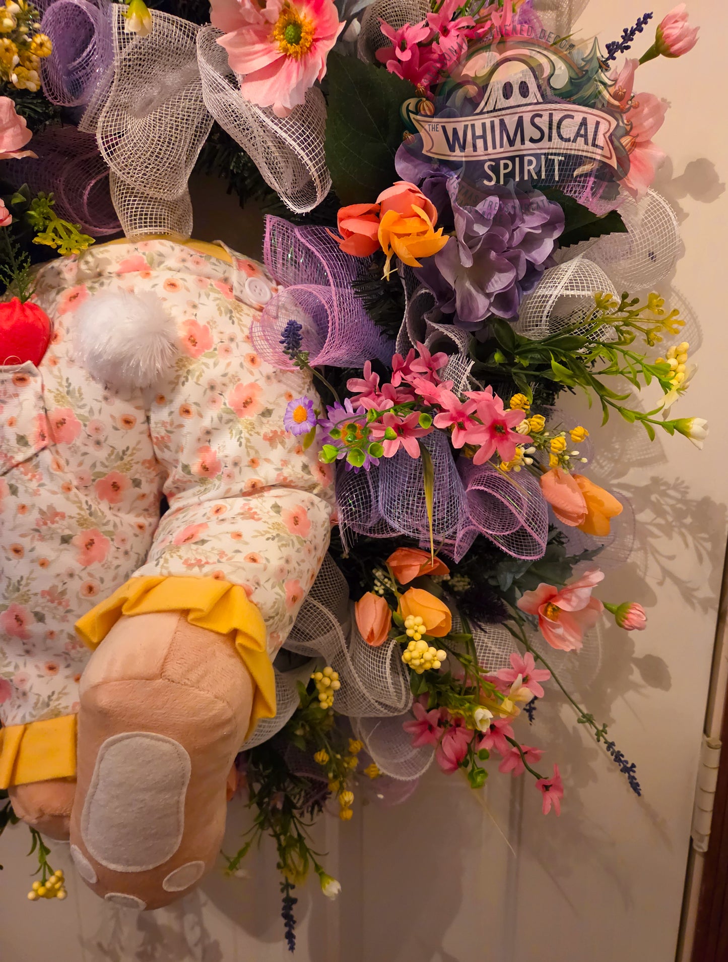 Miss Meadow Hops - Easter Wildflower Front Door Wreath
