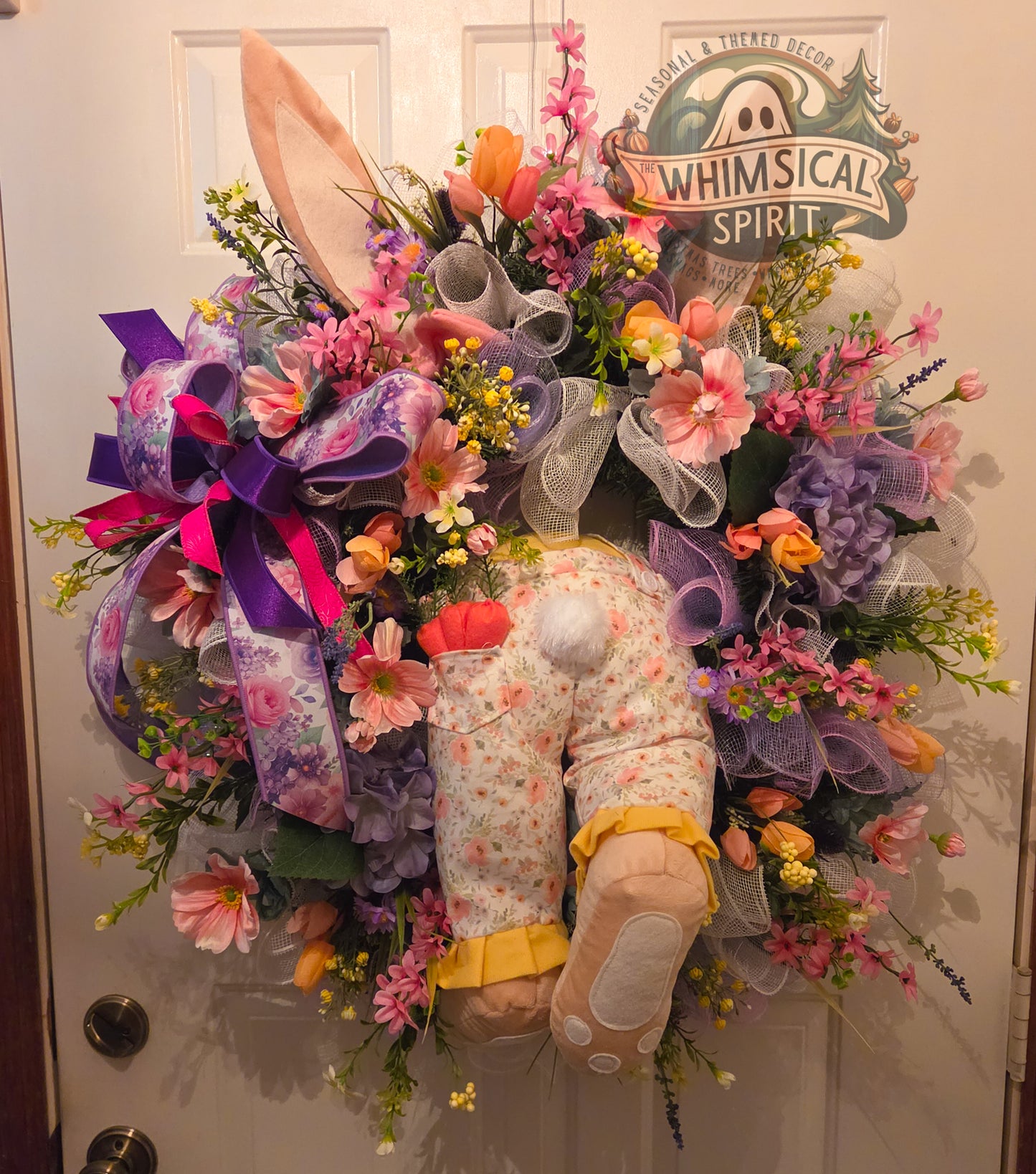 Miss Meadow Hops - Easter Wildflower Front Door Wreath