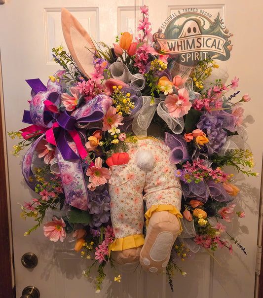 Miss Meadow Hops - Easter Wildflower Front Door Wreath