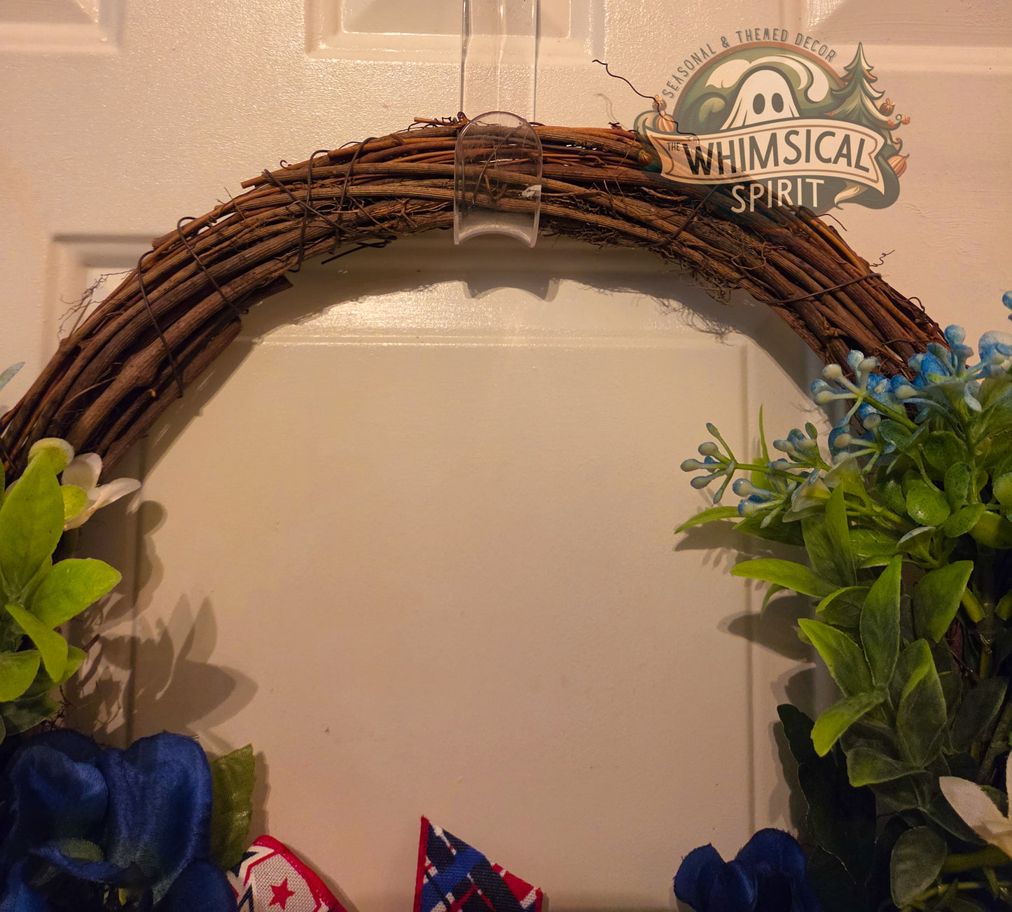 Patriot’s Meadow Entry - America 250 4th of July Patriotic Floral Wreath