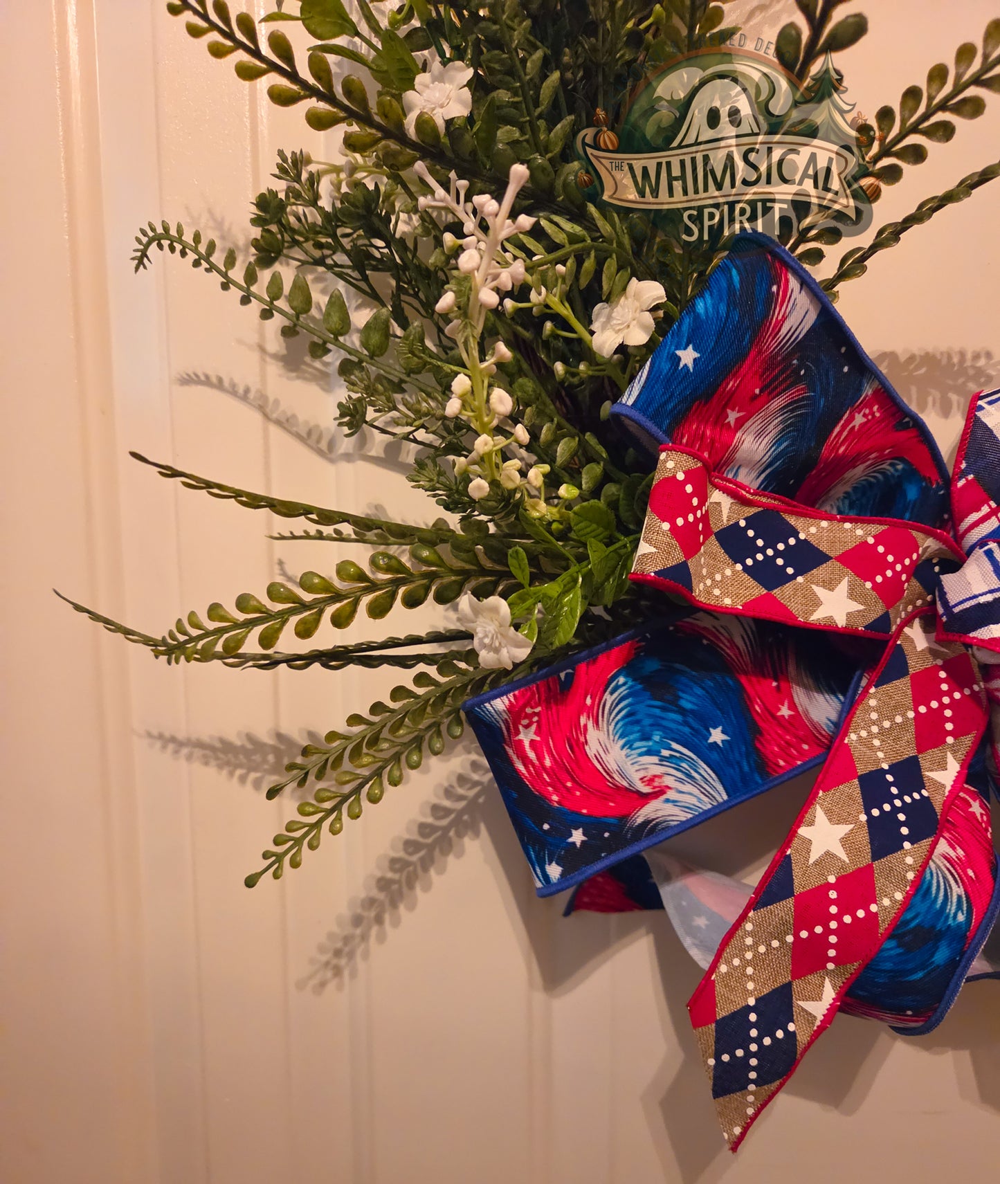 Patriot’s Wildwood Gathering - America 250 4th of July Patriotic Floral Wreath