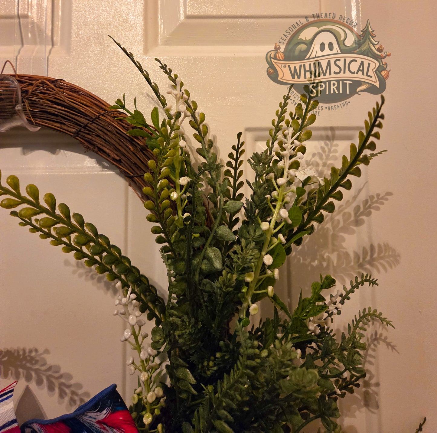 Patriot’s Wildwood Gathering - America 250 4th of July Patriotic Floral Wreath