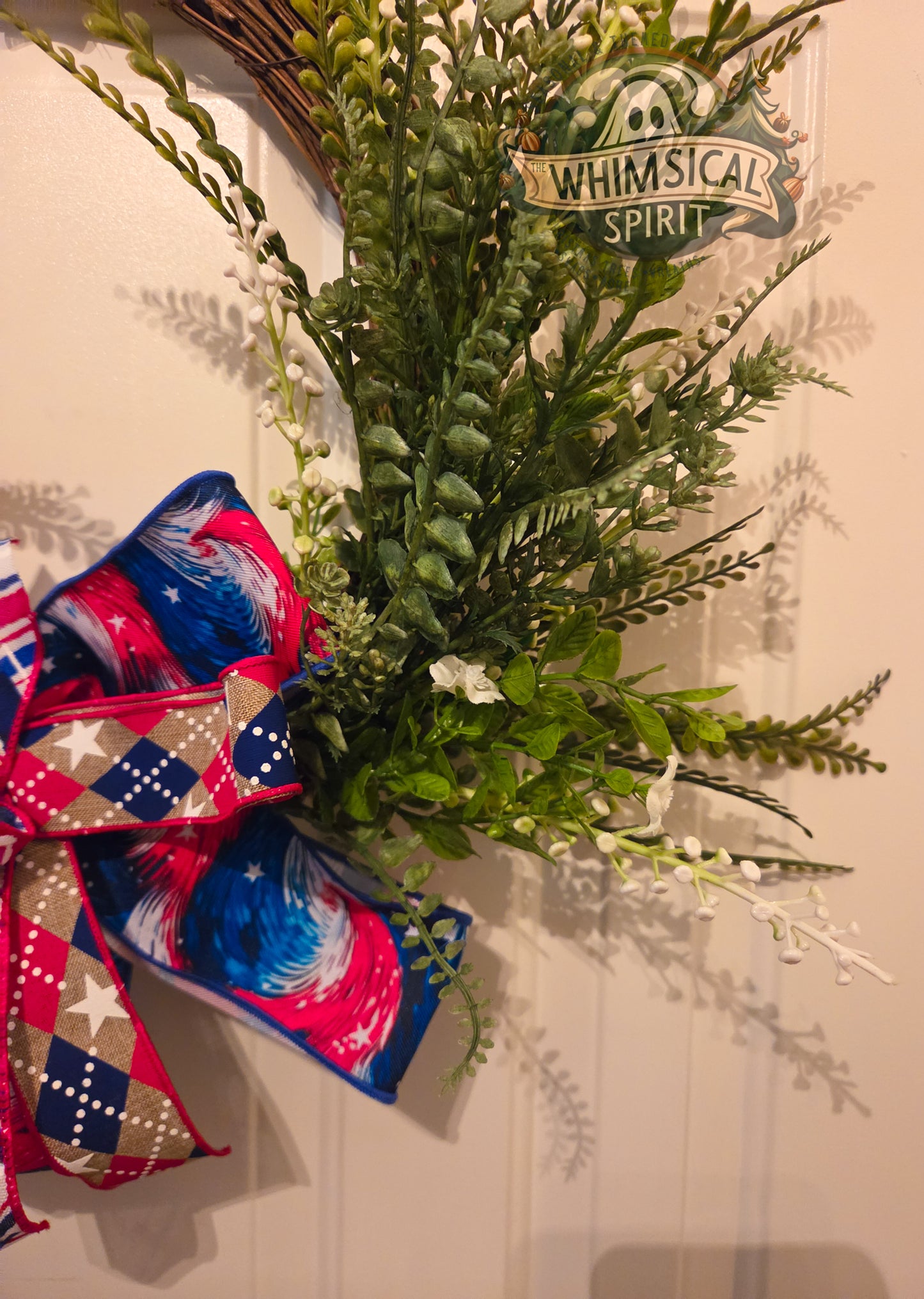Patriot’s Wildwood Gathering - America 250 4th of July Patriotic Floral Wreath