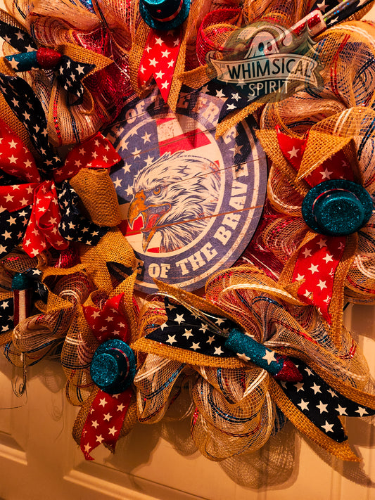 Red, White & Proud - 20" Wreath