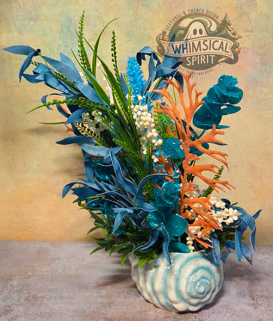 Saltwater Garden Escape - Summer Ocean Tabletop Centerpiece