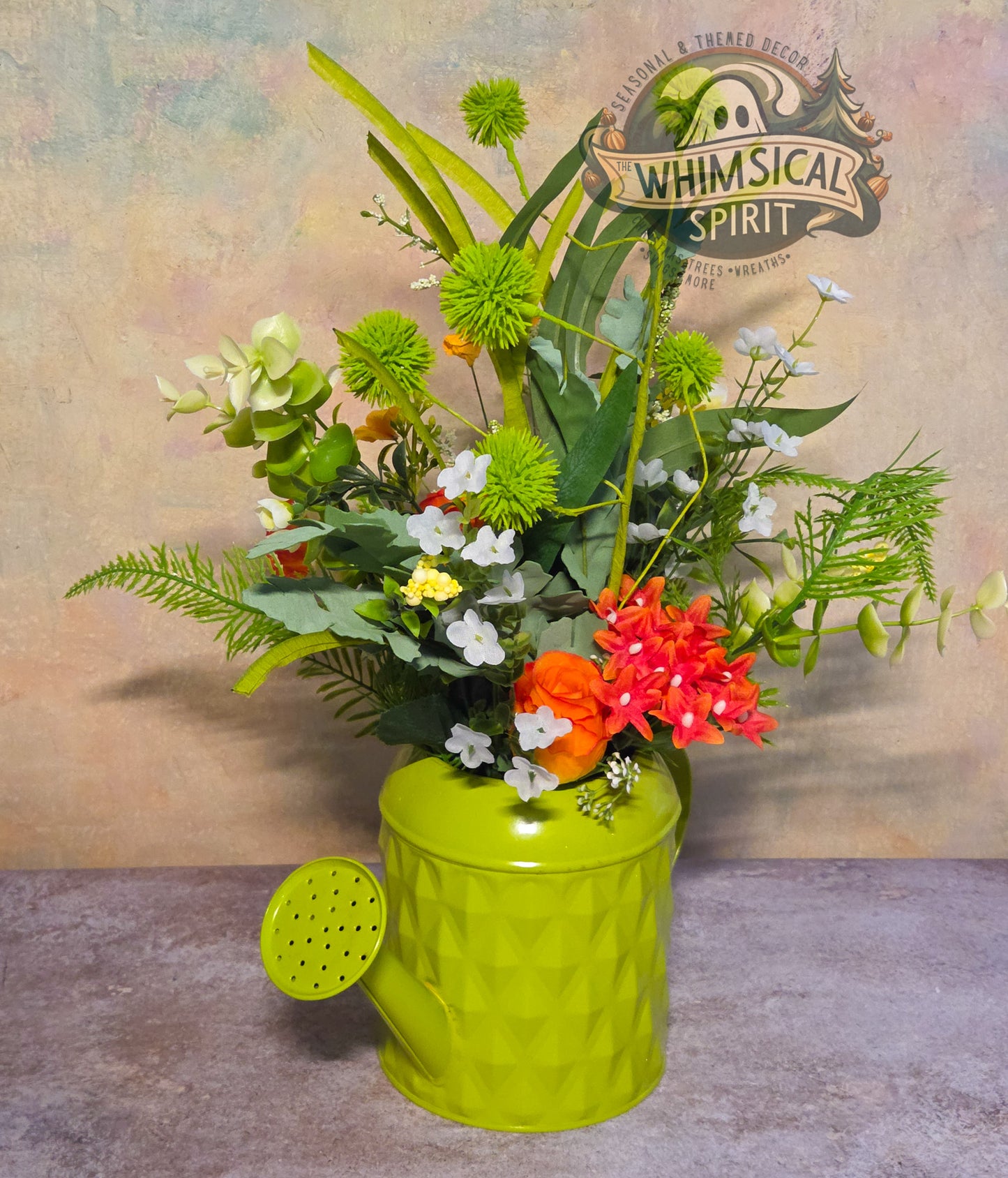 Sprout & Whistle Garden Party - Spring Watering Can Tabletop Centerpiece