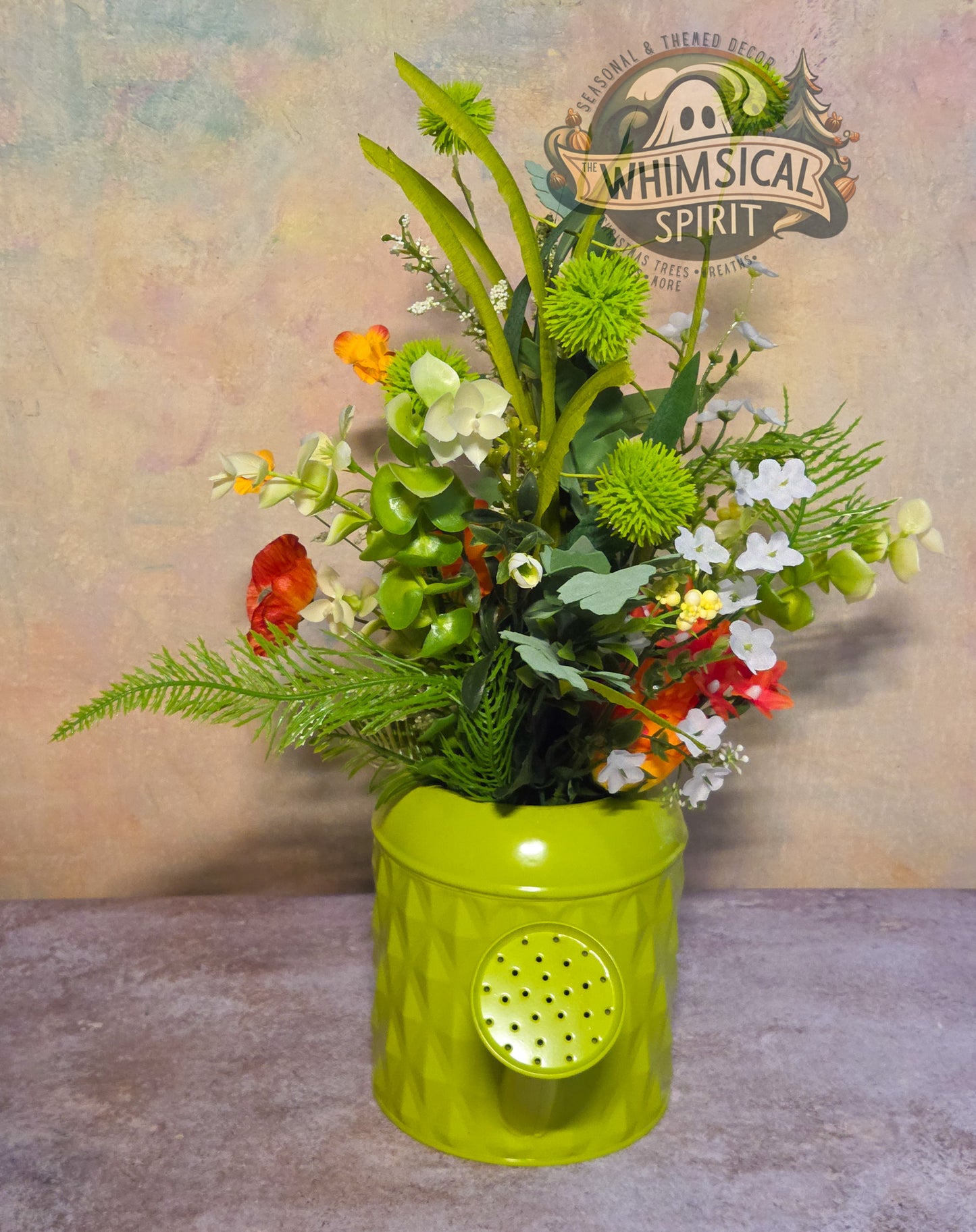 Sprout & Whistle Garden Party - Spring Watering Can Tabletop Centerpiece
