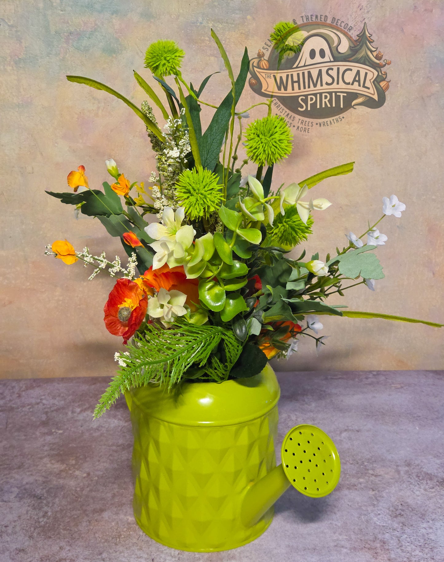 Sprout & Whistle Garden Party - Spring Watering Can Tabletop Centerpiece