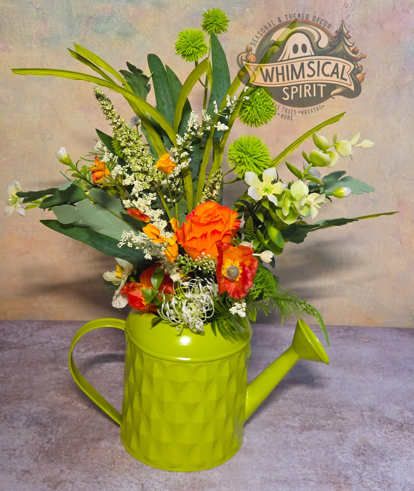 Sprout & Whistle Garden Party - Spring Watering Can Tabletop Centerpiece