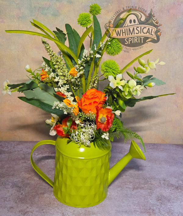 Sprout & Whistle Garden Party - Spring Watering Can Tabletop Centerpiece