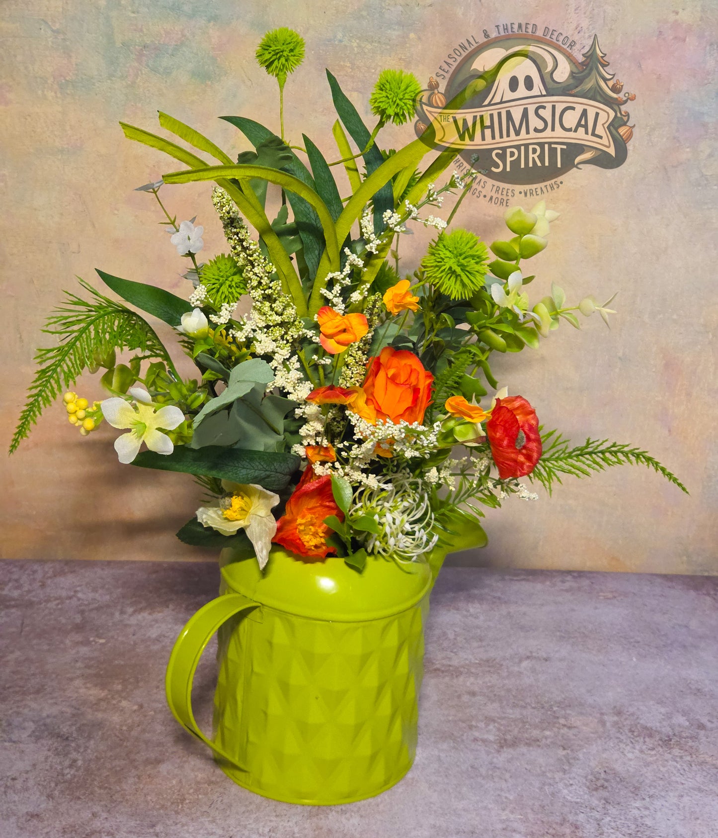 Sprout & Whistle Garden Party - Spring Watering Can Tabletop Centerpiece