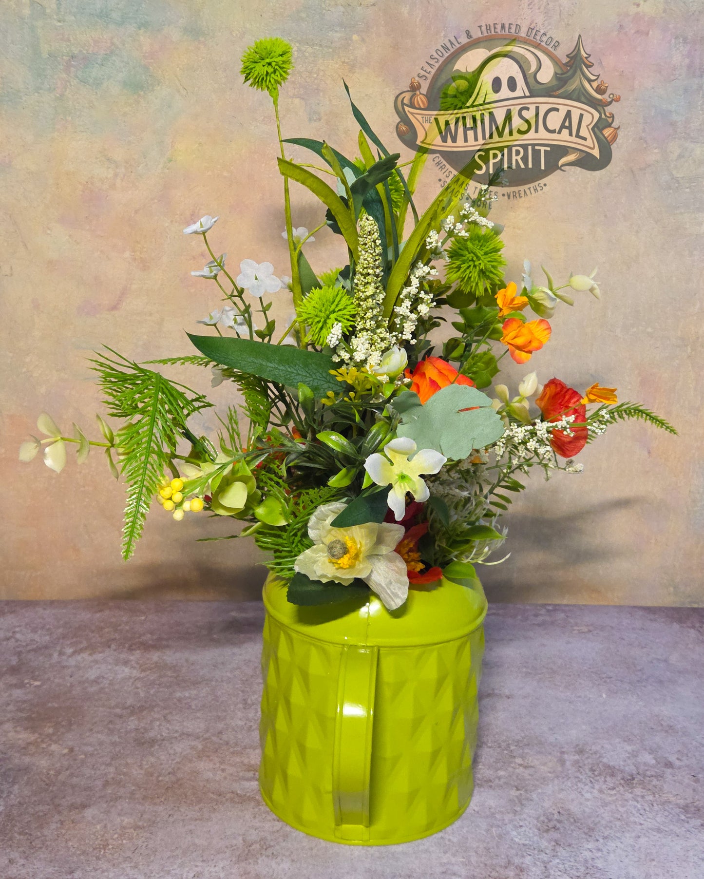 Sprout & Whistle Garden Party - Spring Watering Can Tabletop Centerpiece