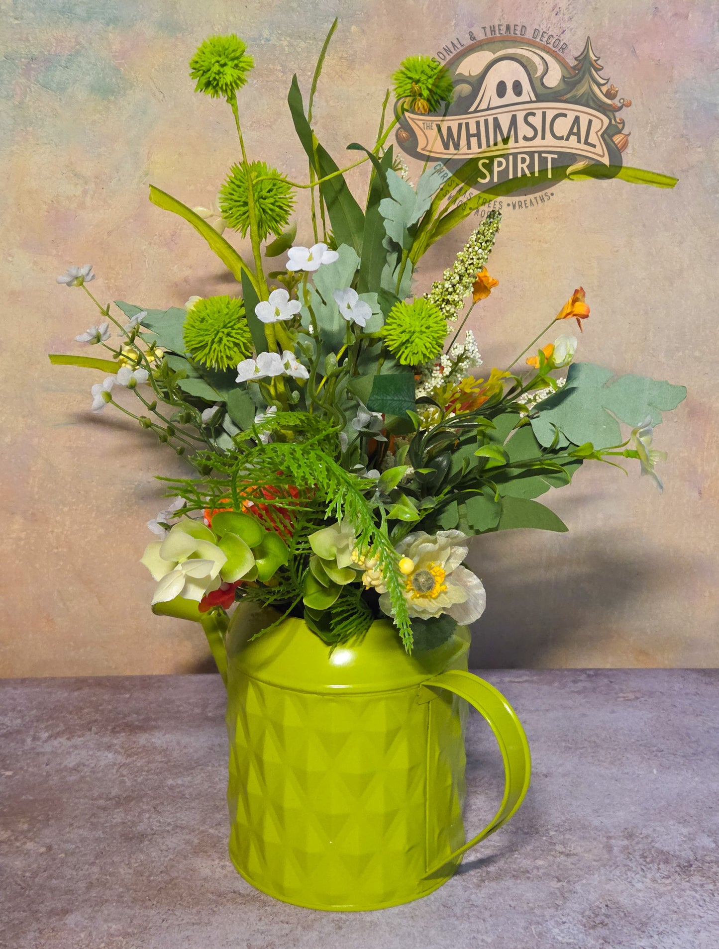 Sprout & Whistle Garden Party - Spring Watering Can Tabletop Centerpiece
