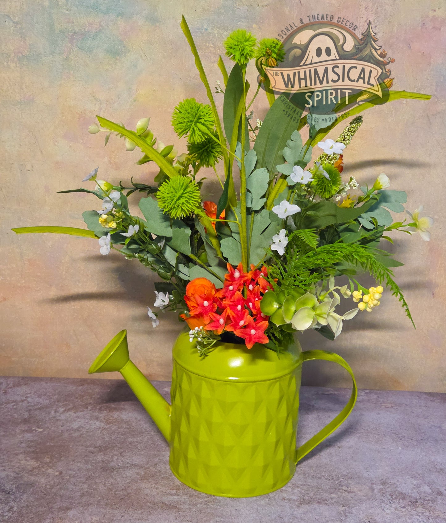 Sprout & Whistle Garden Party - Spring Watering Can Tabletop Centerpiece