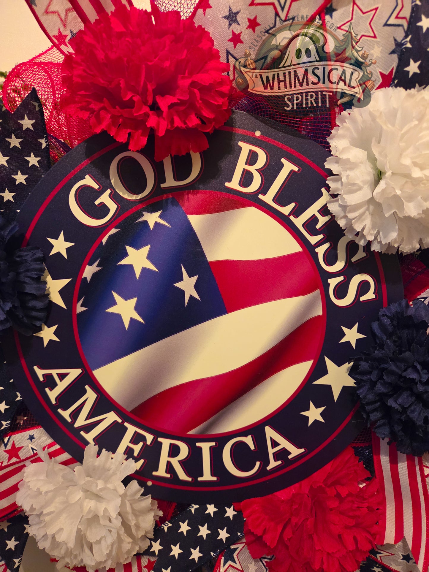 Star-Spangled Blessing - Patriotic 4th of July America 250 Wreath