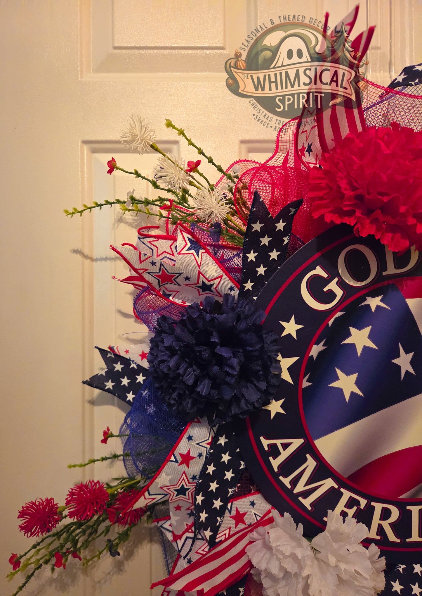 Star-Spangled Blessing - Patriotic 4th of July America 250 Wreath